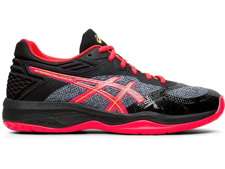 ASICS Netburner Ballistic FF Black / Laser Pink